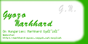 gyozo marhhard business card